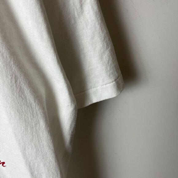 1991 Vintage 90s Fairfield Ohio T Shirt White Extra Large XL USA Baseball Sports - Picture 15 of 16